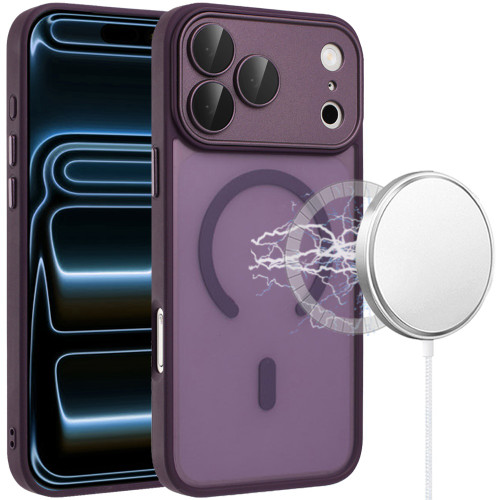 Shade Series MagSafe Matte Hybrid Case for iPhone 18 Pro and iPhone 17 Pro - Purple