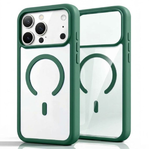 Acrylic Transparent Case with MagSafe for iPhone 18 Pro Max and iPhone 17 Pro Max - Green