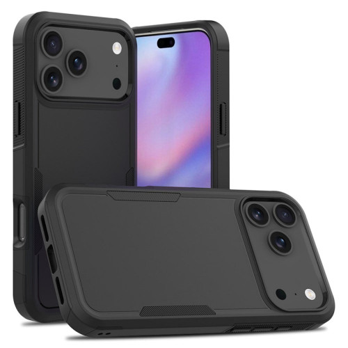 Military Grade TUFF Hybrid Armor Case for iPhone 18 Pro and iPhone 17 Pro - Black