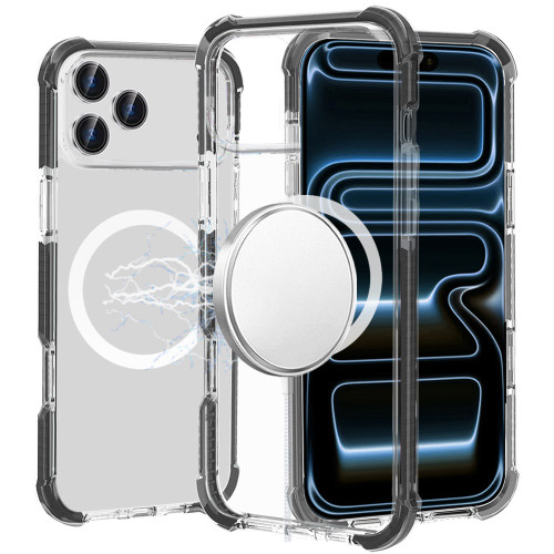 MagSafe Transparent Protective Bumper Case for iPhone 18 Pro Max and iPhone 17 Pro Max - Black