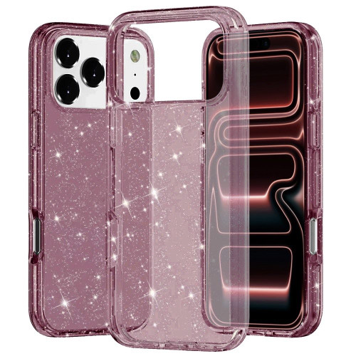 Crystal Glitter Fusion Case for iPhone 18 Pro and iPhone 17 Pro - Burgundy