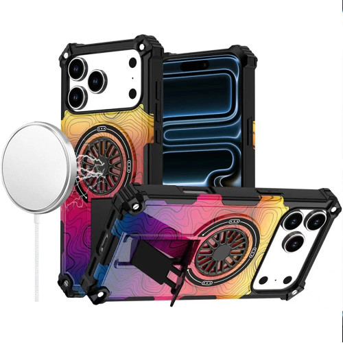 Military Grade MagSafe Tough Ultra Rugged Hybrid Case with Kickstand for iPhone 18 Pro Max and iPhone 17 Pro Max