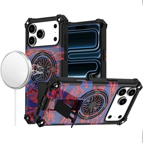 Military Grade MagSafe Tough Ultra Rugged Hybrid Case with Kickstand for iPhone 18 Pro Max and iPhone 17 Pro Max