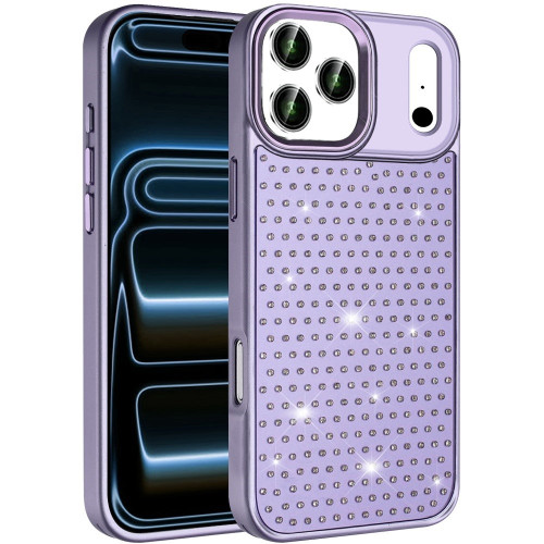 Dazzling Diamond Hybrid Case for iPhone 18 Pro Max and iPhone 17 Pro Max - Purple