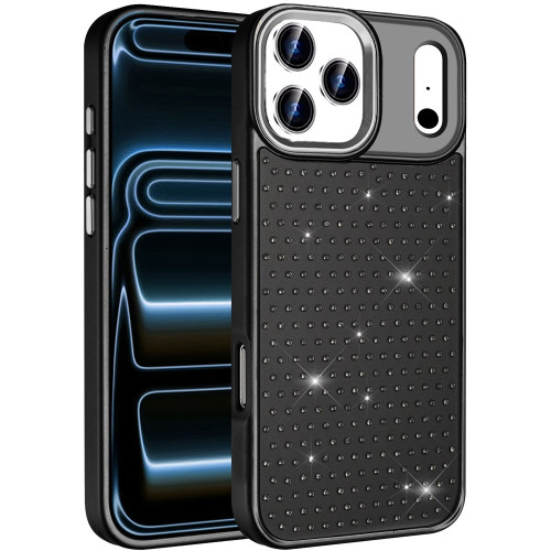 Dazzling Diamond Hybrid Case for iPhone 18 Pro and iPhone 17 Pro - Black