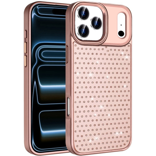 Dazzling Diamond Hybrid Case for iPhone 18 Pro and iPhone 17 Pro - Rose Gold