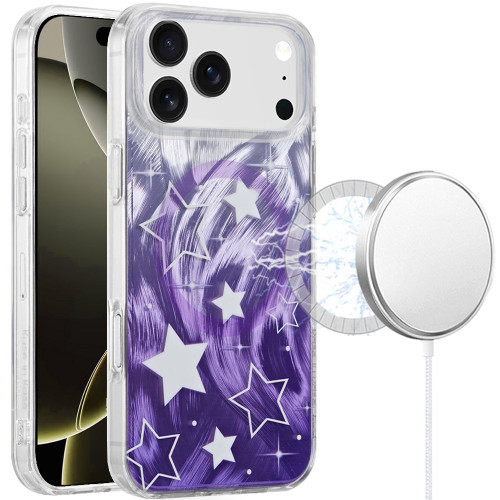 Mood Series MagSafe Hybrid Case for iPhone 18 Pro Max and iPhone 17 Pro Max - Wave Stars