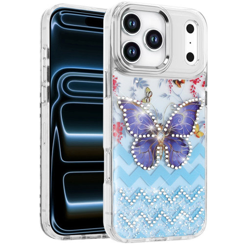 Designer Series Epoxy Diamond Hybrid Case for iPhone 18 Pro and iPhone 17 Pro