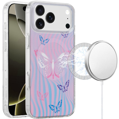 Mood Series MagSafe Hybrid Case for iPhone 18 Pro and iPhone 17 Pro - Butterflies