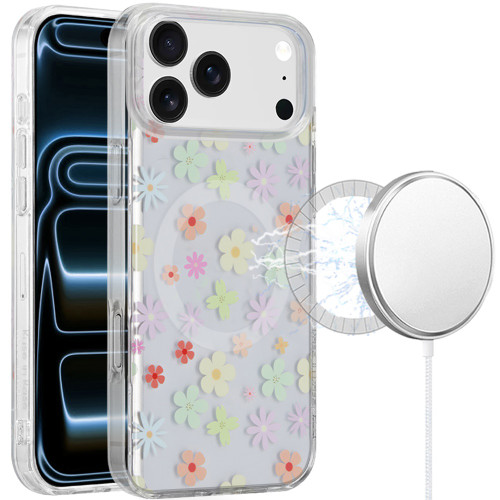 Mood Series MagSafe Hybrid Case for iPhone 18 Pro and iPhone 17 Pro - Pastel Daisy