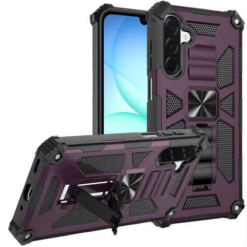 Military Grade Tough Ultra Rugged Hybrid Case for Samsung Galaxy A17 5G - Burgundy