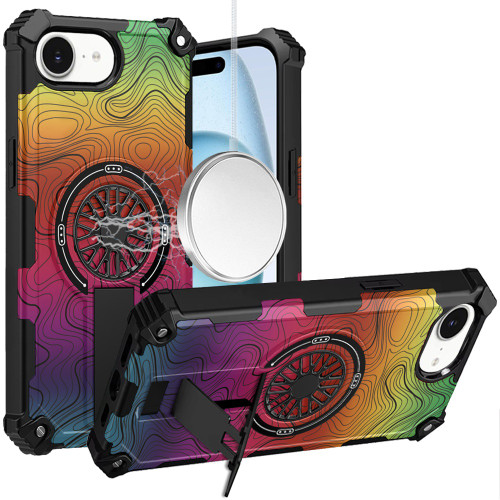 Military Grade MagSafe Tough Ultra Rugged Hybrid Case with Kickstand for iPhone 17e / 16e