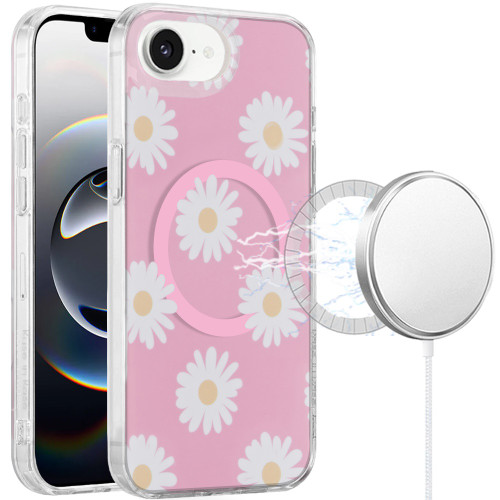 Mood Series MagSafe Hybrid Case for iPhone 17e / 16e - Daisy Flower