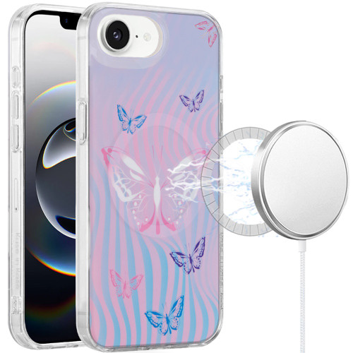 Mood Series MagSafe Hybrid Case for iPhone 17e / 16e - Butterflies