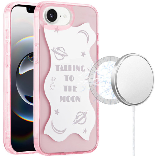Mood Series MagSafe Hybrid Case for iPhone 17e / 16e - Talking To The Moon