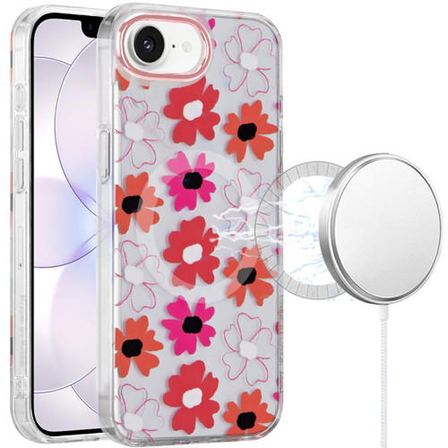Mood Series MagSafe Hybrid Case for iPhone 17e / 16e - Vibrant Floral
