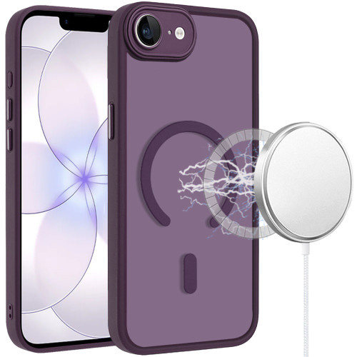 Shade Series MagSafe Matte Hybrid Case for iPhone 17e / 16e - Purple