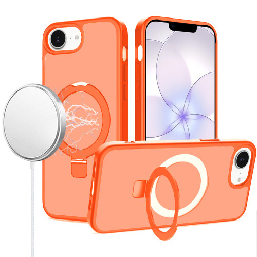 Shade Series MagSafe Case with Ring Holder Kickstand for iPhone 17e / 16e - Cosmic Orange