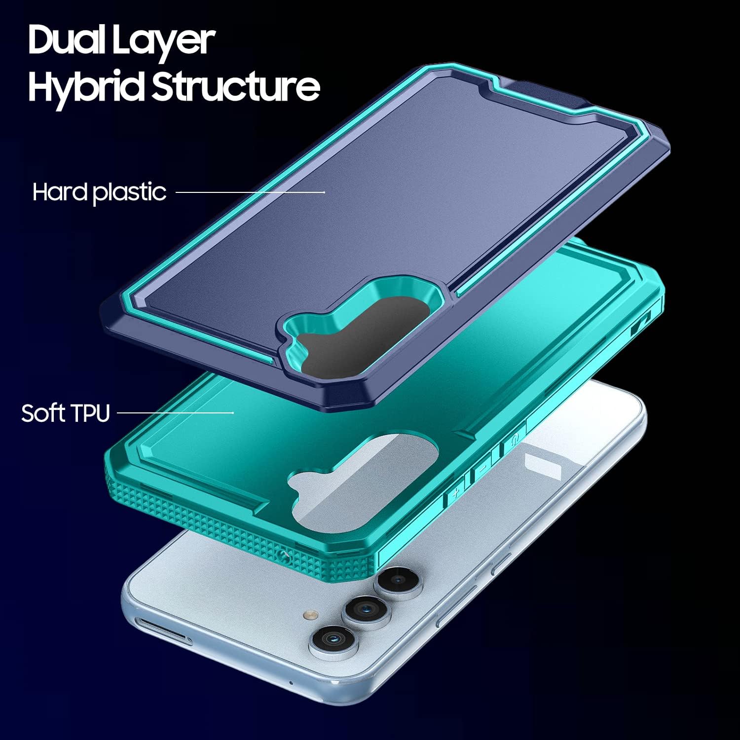 Military Grade TUFF Rank Hybrid Armor Case for Samsung Galaxy A54 5G