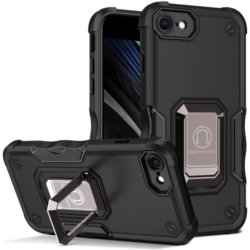 Military Grade Shockproof Hybrid Armor Case with Ring Holder for