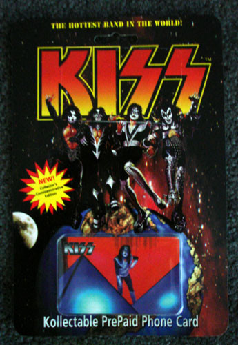 KISS Kollectable PrePaid Phone Card Ace Frehley 10