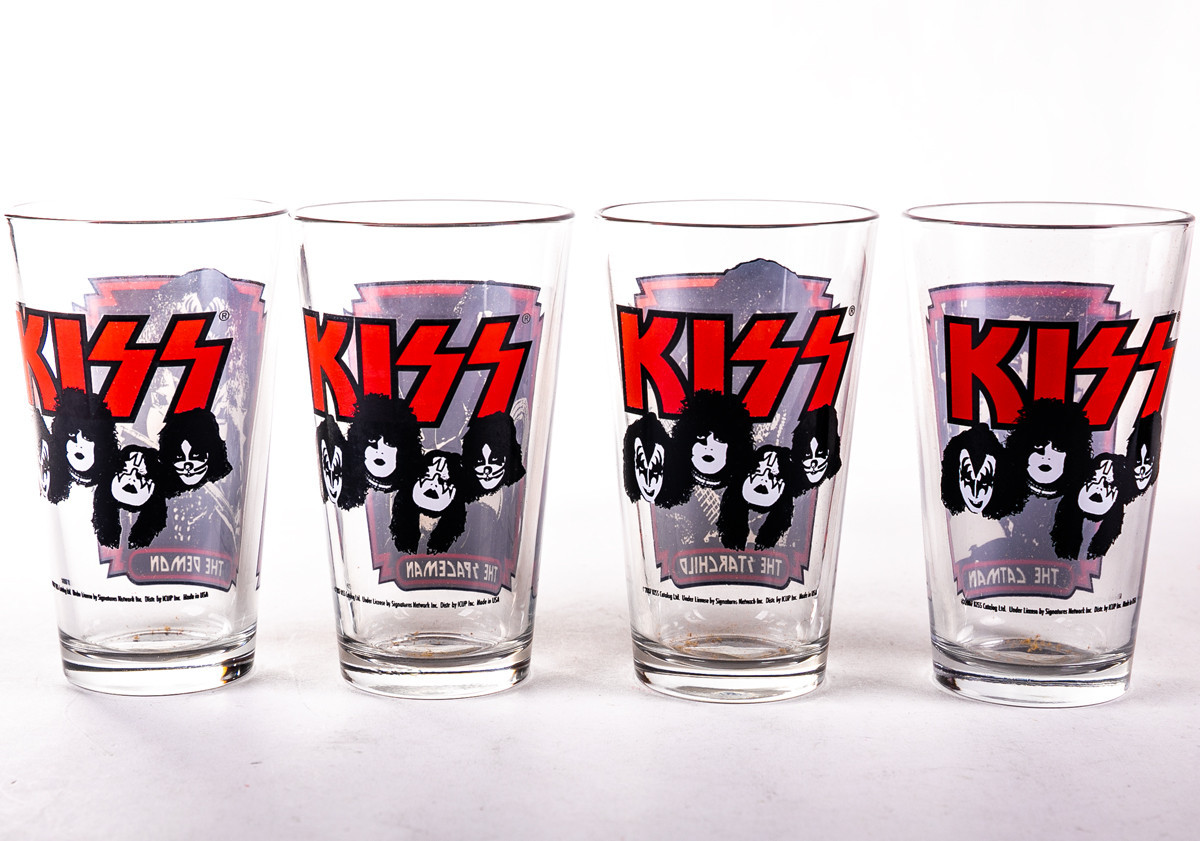 KISS 4 Pack Pint Glass Set