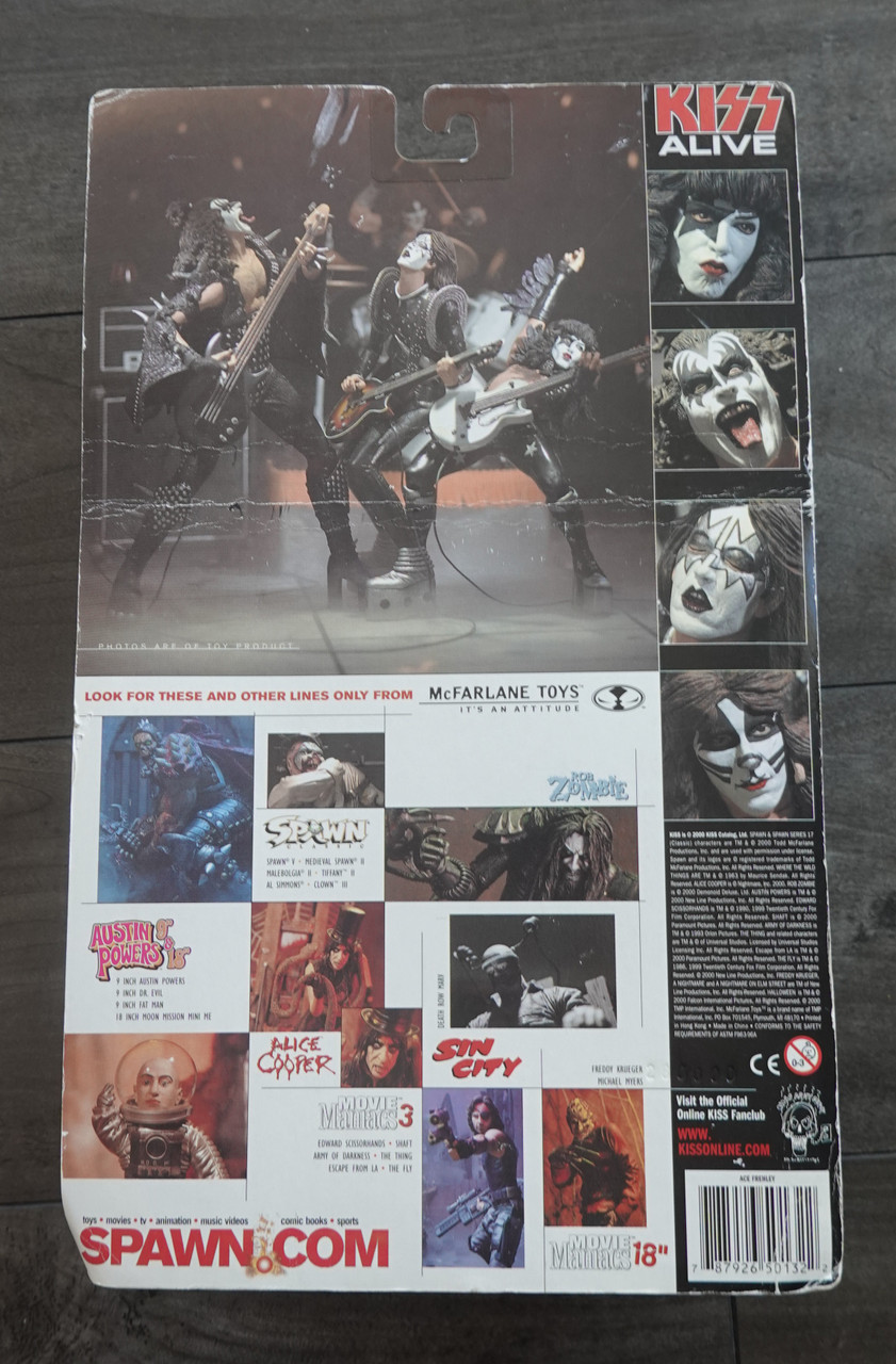 McFarlane Toys Kiss Alive Ace Frehley Action Figure No Packaging
