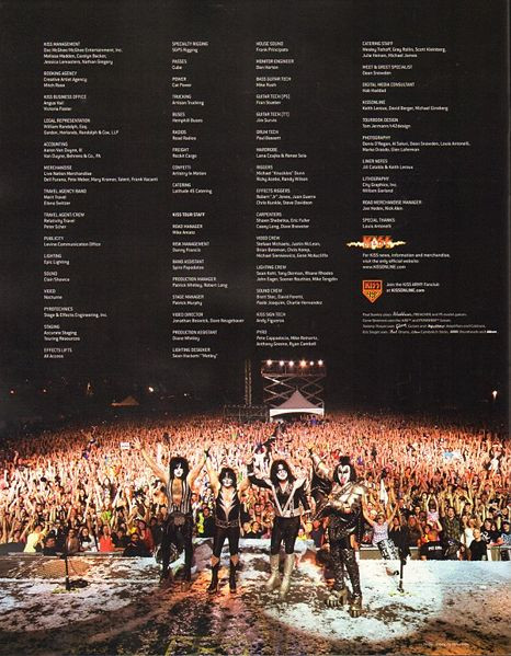 KISS 2009 Alive 35 Sonic Boom Tourbook Program