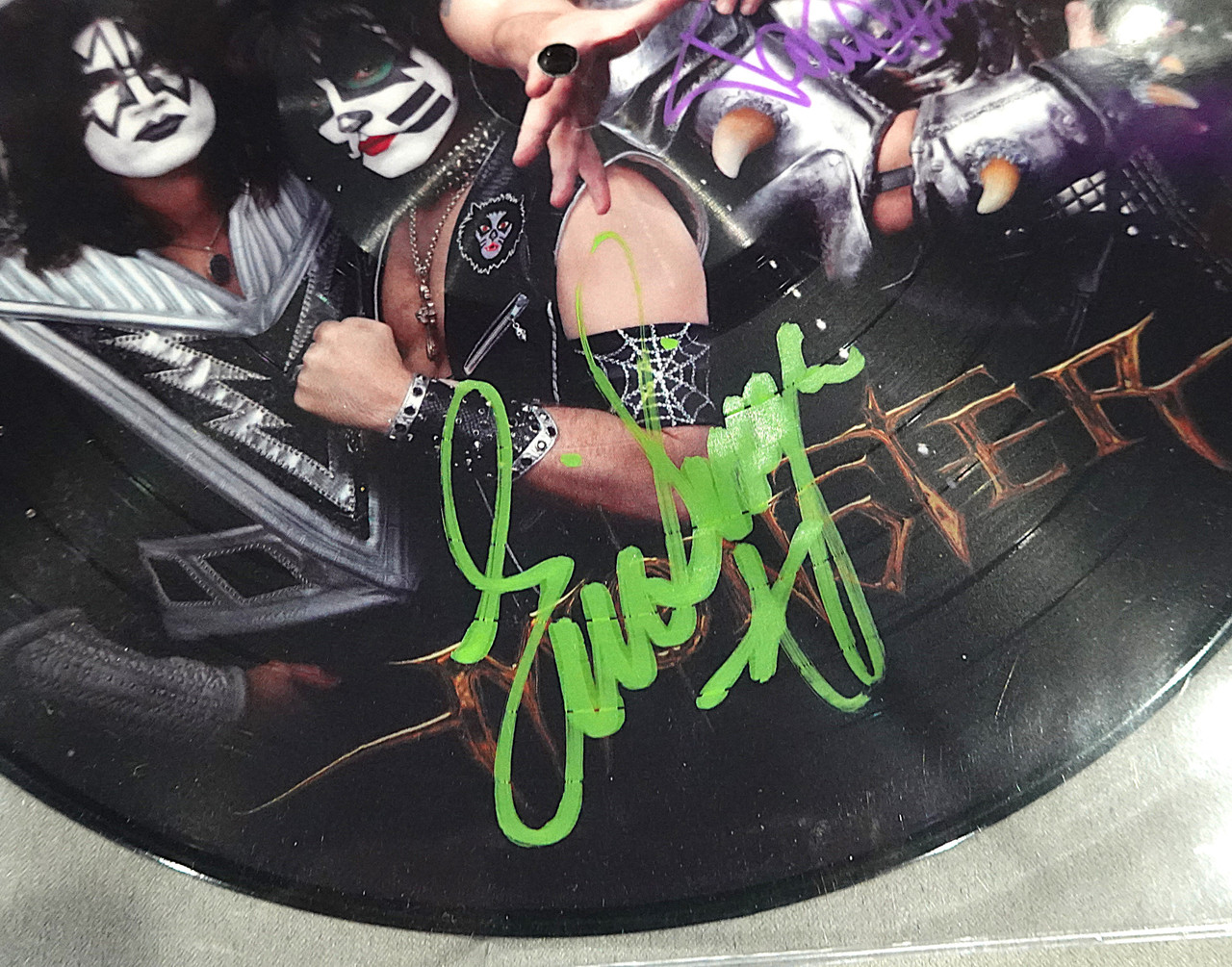 KISS Paul Stanley and Eric Singer Signed Monster Expo Picture Disc