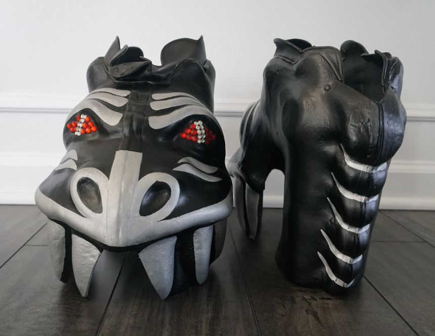 KISS Demon LOVE GUN Dragon Boot Shells Set