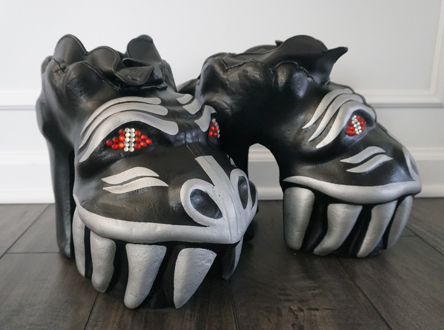 KISS Demon LOVE GUN Dragon Boot Shells Set