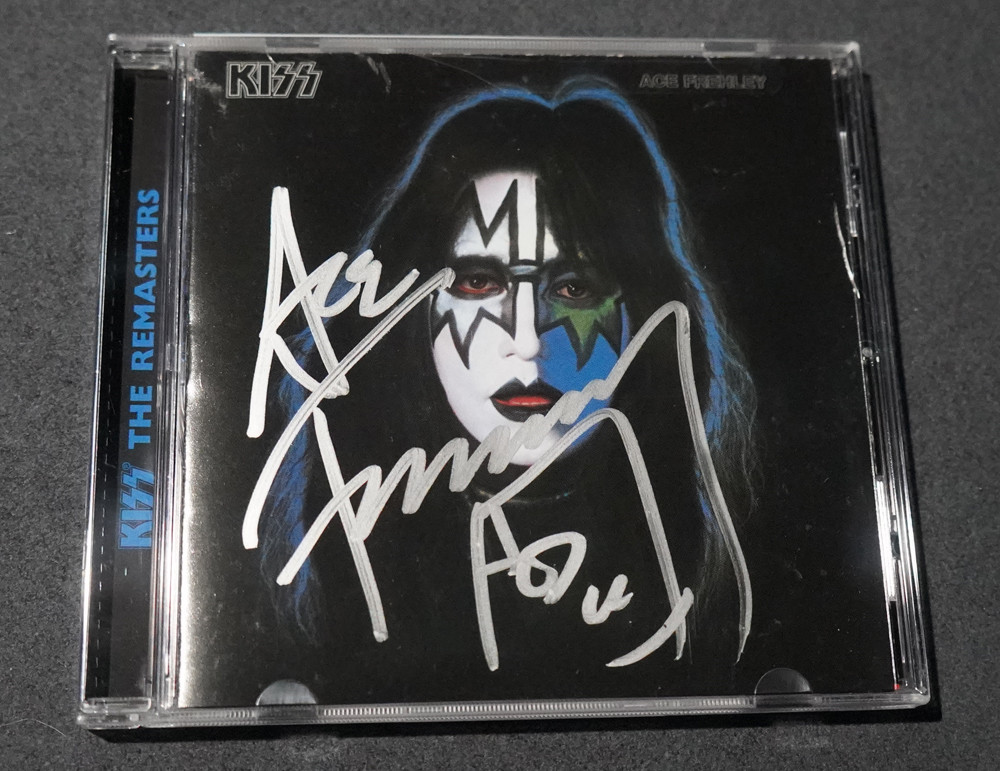KISS サイン入りCD Ace Frehley Solo CD SIGNED SILVER