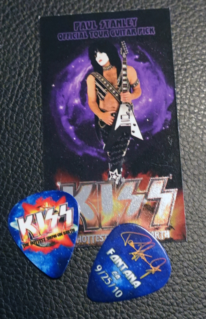 KISS Hottest Show on Earth Fontana 092510 Paul Stanley Guitar Pick