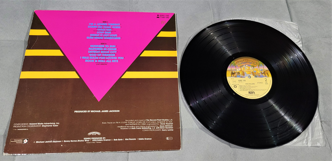KISS Killers Vinyl LP Holland 1982 6302 193