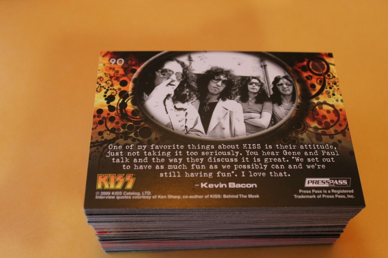 カーディガンズ直筆サイン入り　マスコミ配布用プレスキットCD KISS Komplete 2009 Icons Blue Foil Edition Complete Trading Card