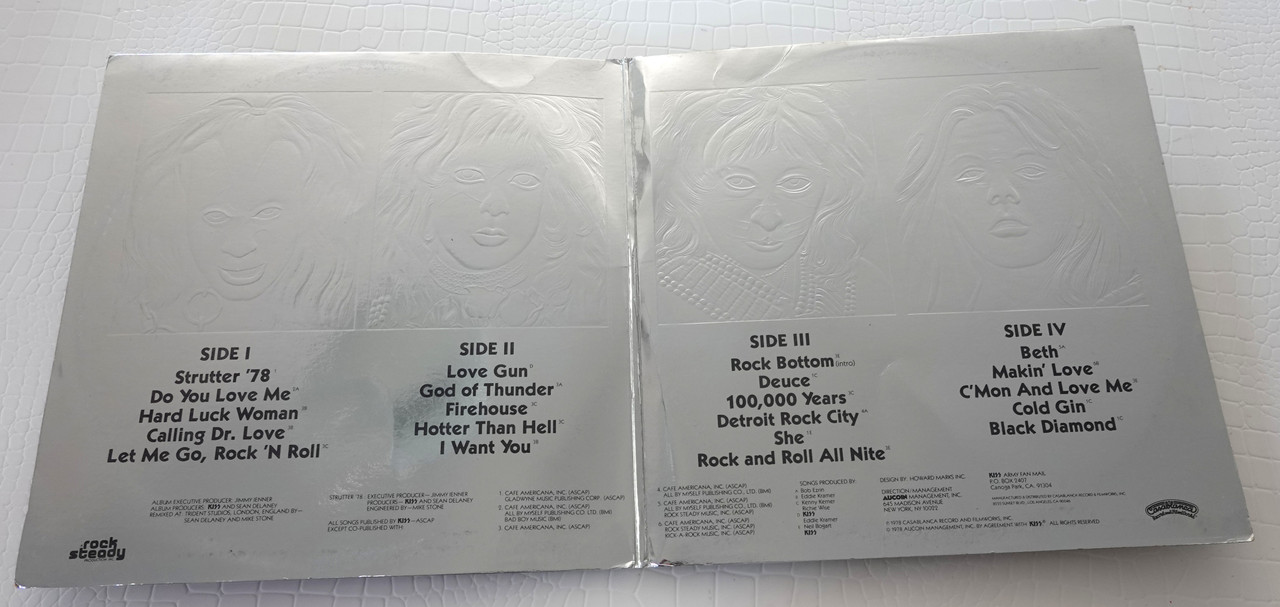 KISS Double Platinum LP 7100-2 1978 Misprint Label
