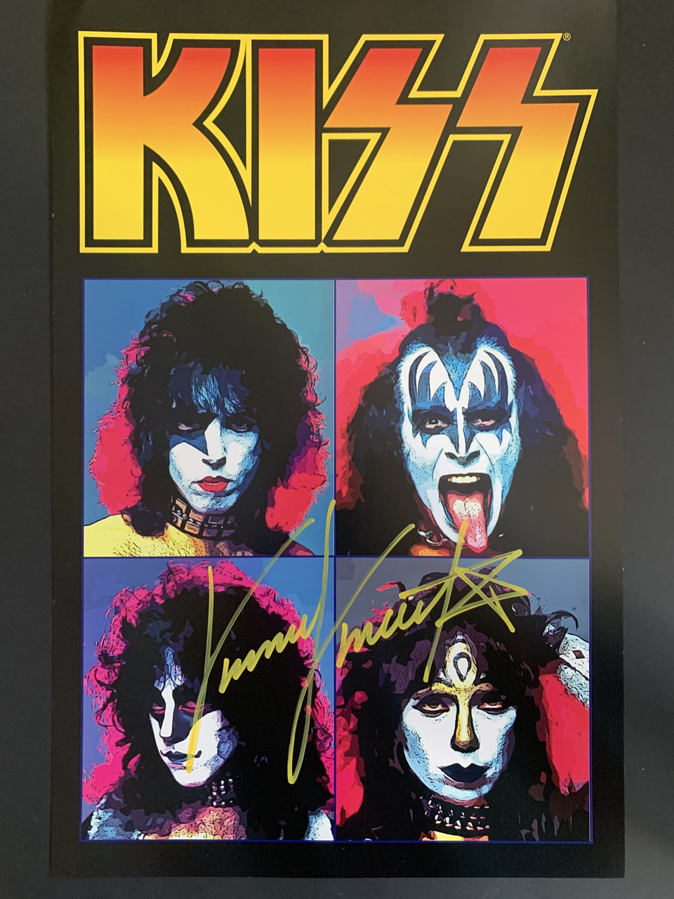 KISS Vinnie Vincent Signed Creatures 11x17 Poster