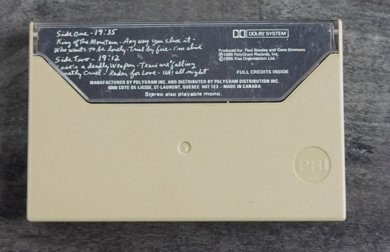 KISS Asylum Cassette