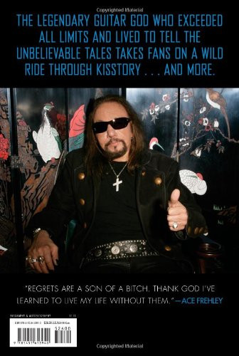 No Regrets Ace Frehley Autobiography Hardcover Book