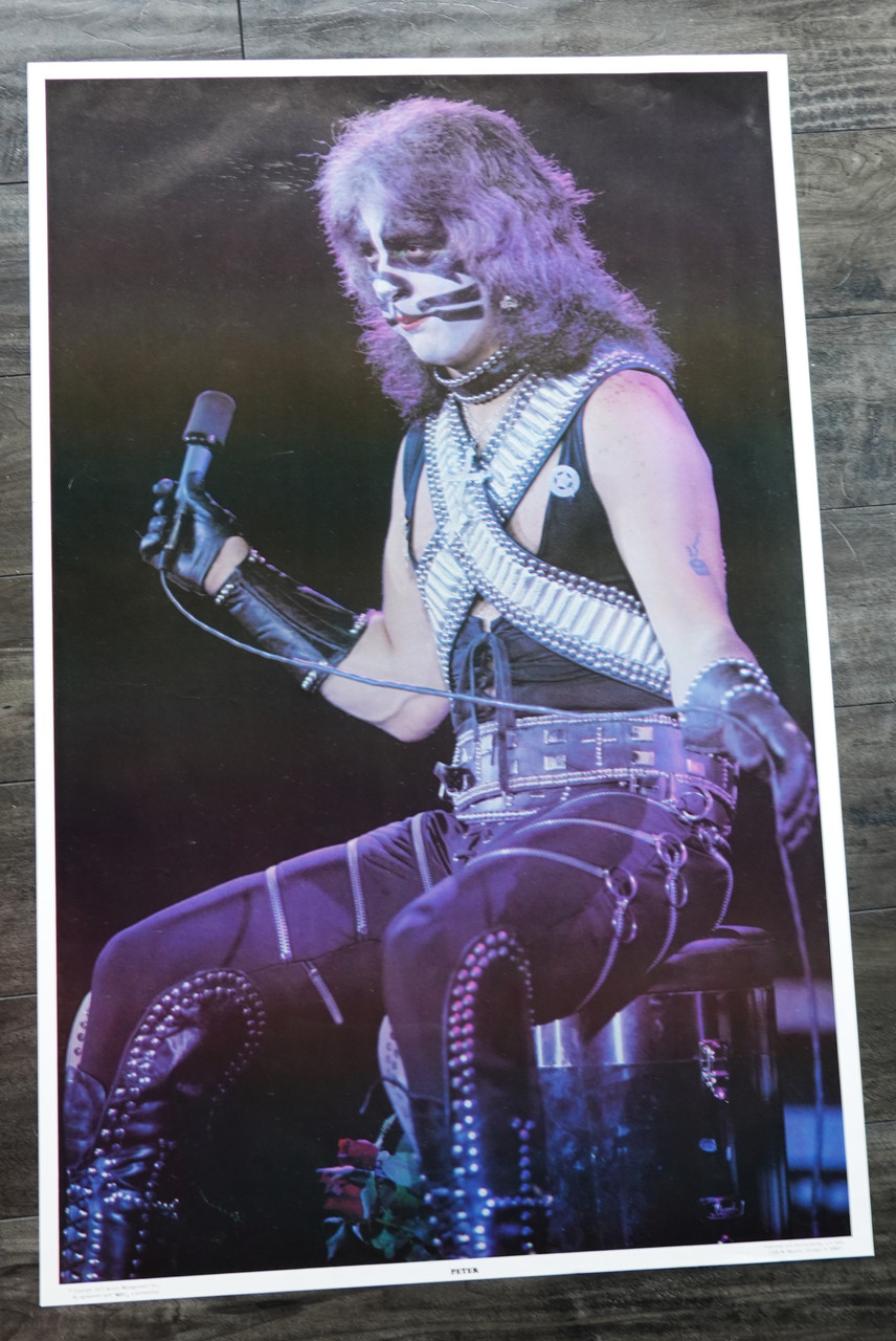KISS 1977 Peter Criss Beth Poster Aucoin C/C