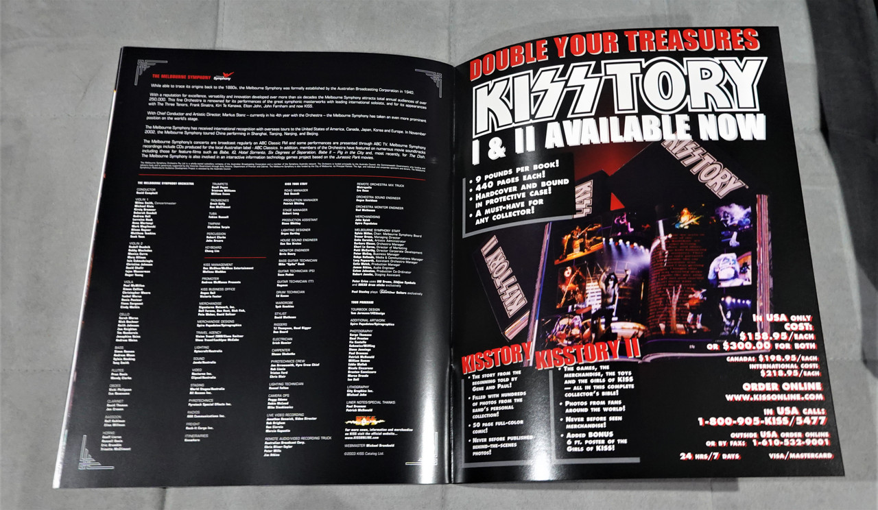 KISS Symphony Program Tourbook