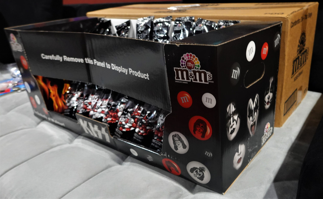 KISS M&Ms Display Case with Original Box and Bags of M&Ms | Kiss Asylum