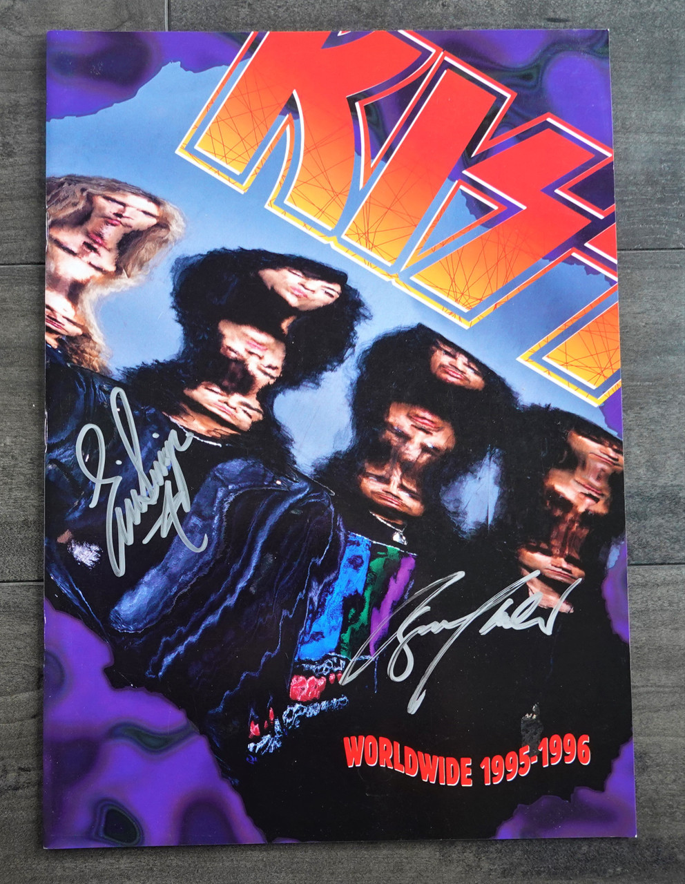 KISS Eric Singer & Bruce Kulick SIGNED 95-96 Japan Tour KISS