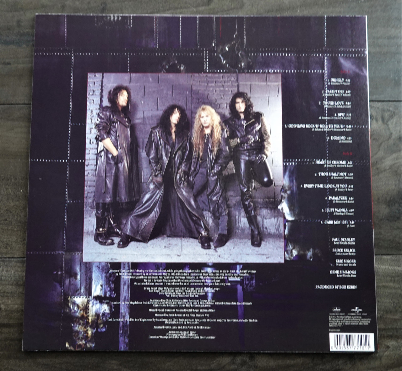 Eric Singer & Bruce Kulick SIGNED in Silver Revenge German Vinyl LP