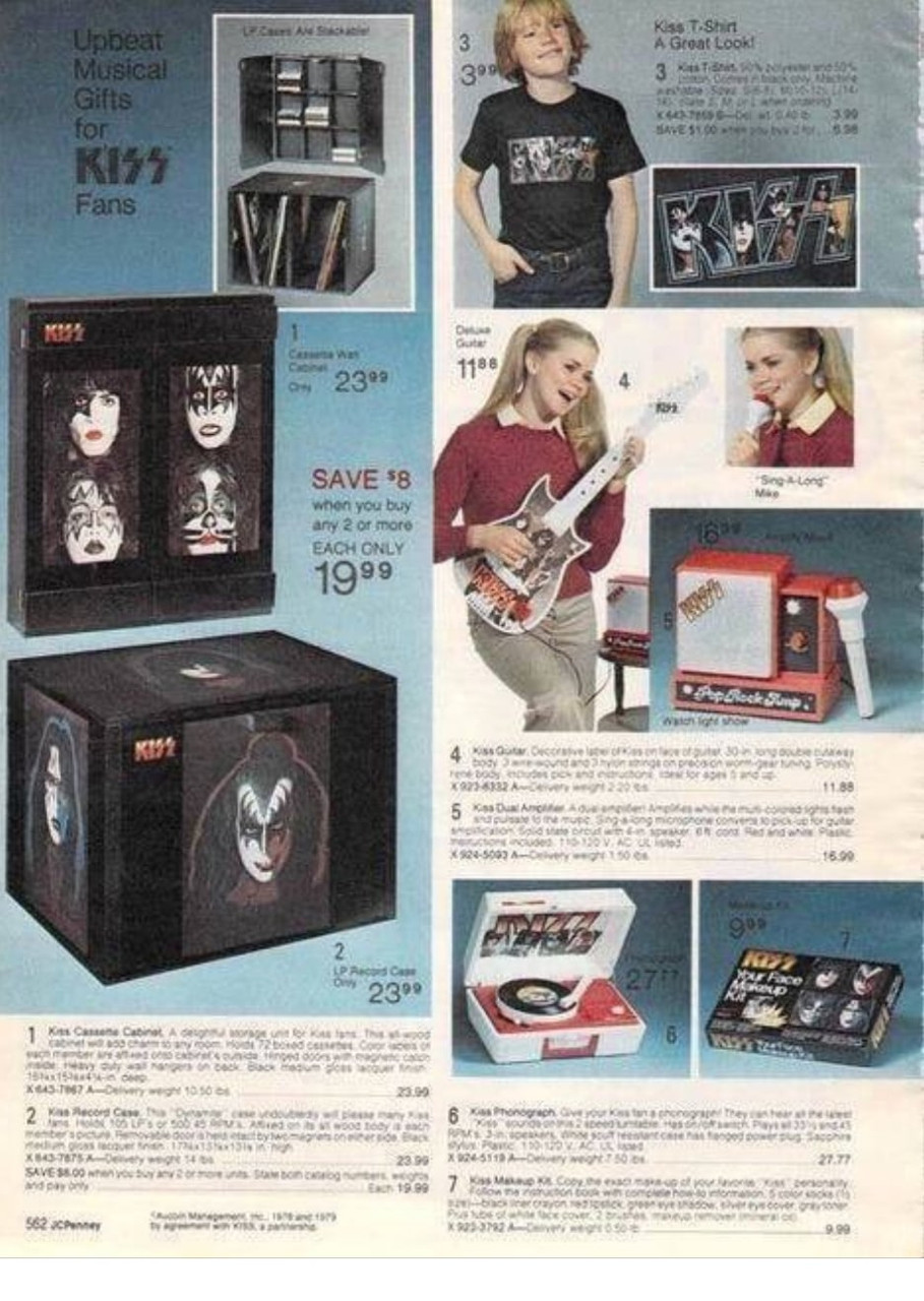 KISS JC Penny Cassette Case Box 1979 Aucoin