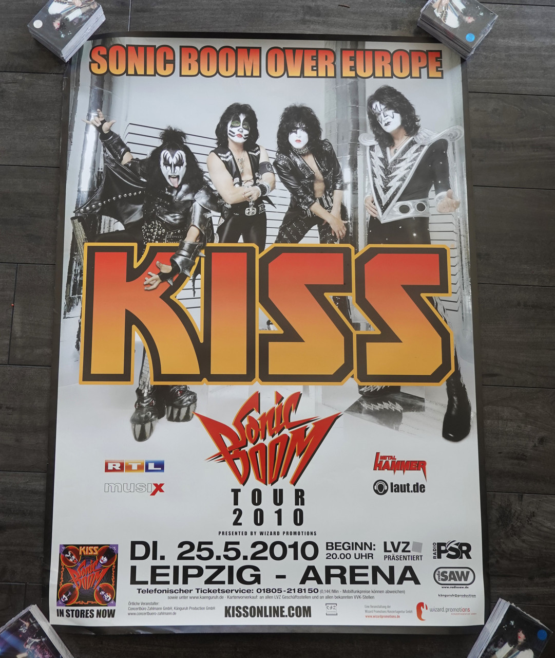 KISS Sonic Boom Over Europe Leipzig Event Poster