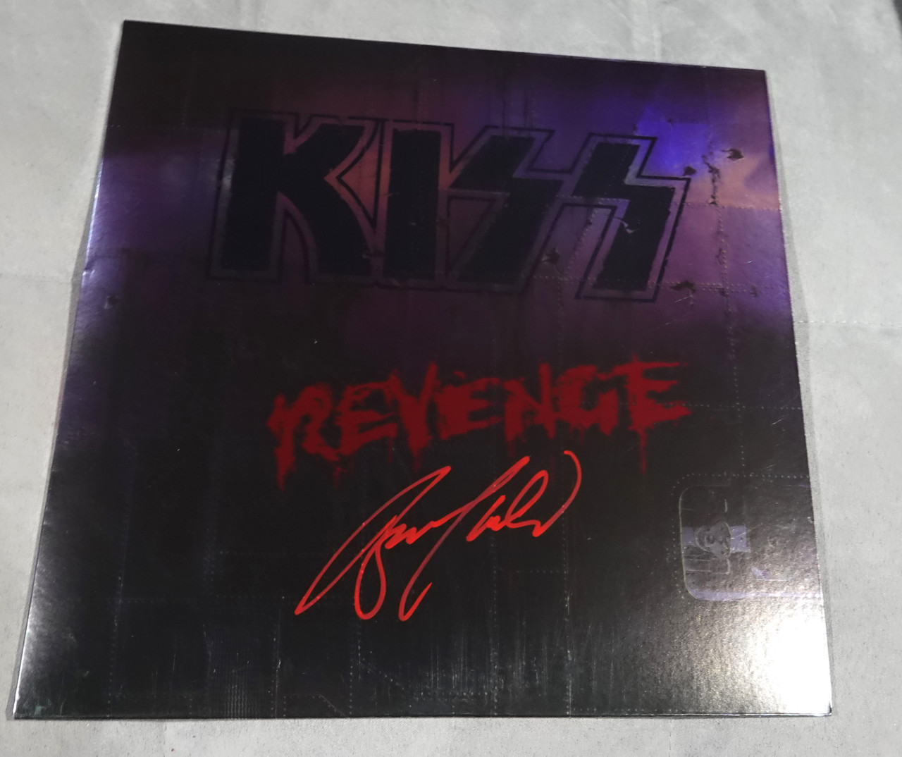 vanner Rollin' 3rdSingle Albumサイン入り KISS Bruce Kulick SIGNED Revenge 30th Anniversary Silver LP