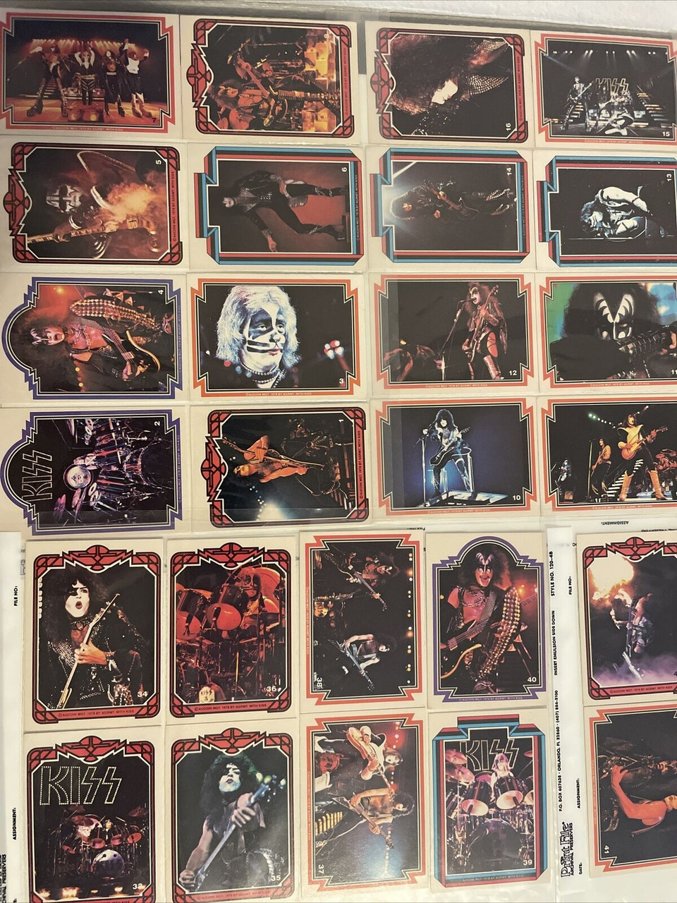 1978 Donruss KISS Series 1 Trading Card Set