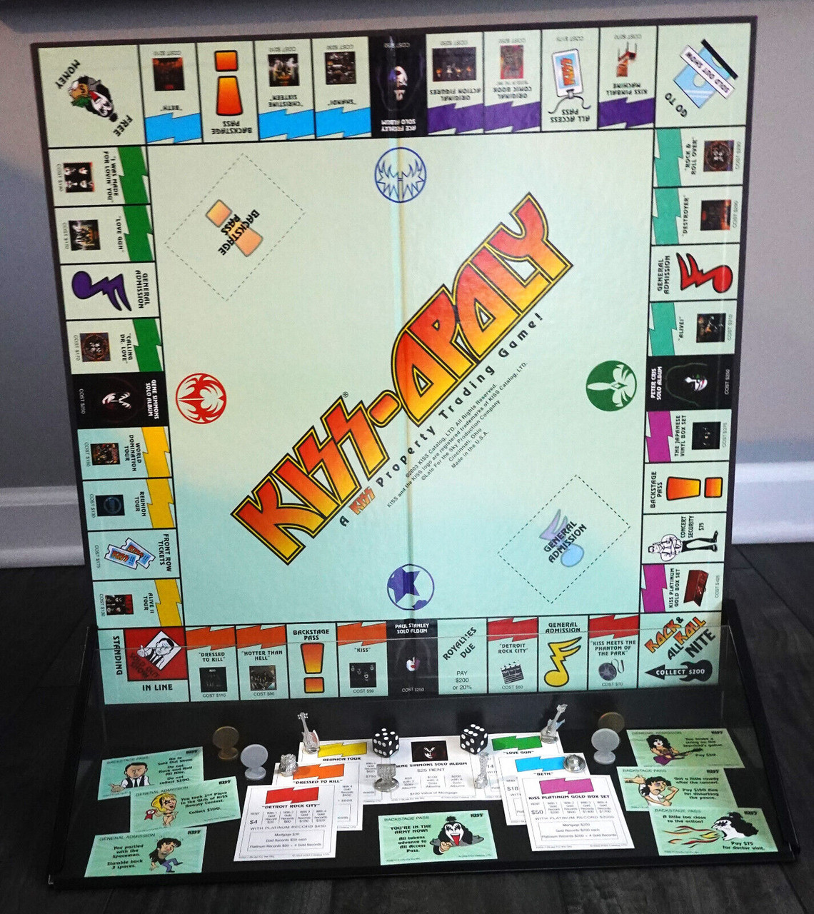 KISS-OPOLY Promo Game Display KISS