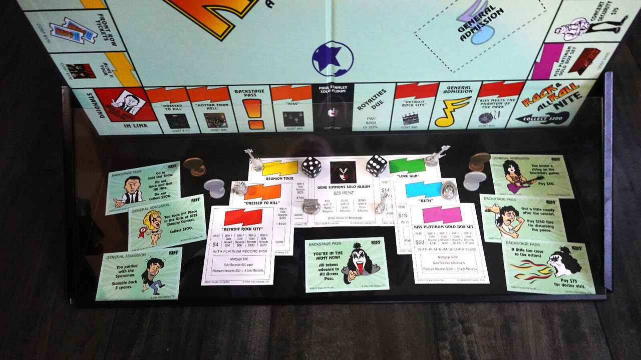 KISS-OPOLY Promo Game Display KISS